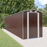 VidaXL Gartenhaus 192x772x223 cm verzinkter Stahl dunkelbraun