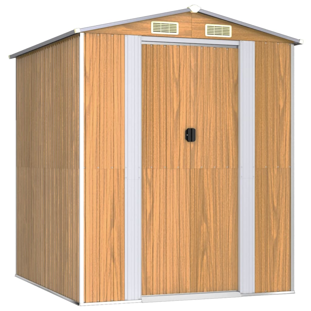 VidaXL Gartenhaus 192x191x223 cm verzinkter Stahl hellbraun