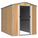 VidaXL Gartenhaus 192x274x223 cm verzinkter Stahl hellbraun