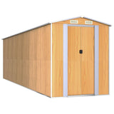 VidaXL Gartenhaus 192x689x223 cm verzinkter Stahl hellbraun