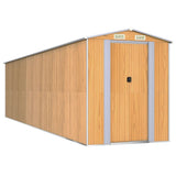 VidaXL Gartenhaus 192x772x223 cm verzinkter Stahl hellbraun