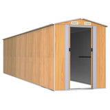 VidaXL Gartenhaus 192x772x223 cm verzinkter Stahl hellbraun