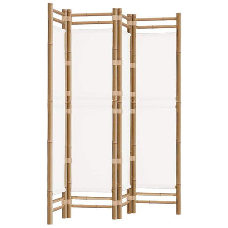 Vidaxl kamerscherm 4-panelen inklapbaar 160 cm bamboe en canvas
