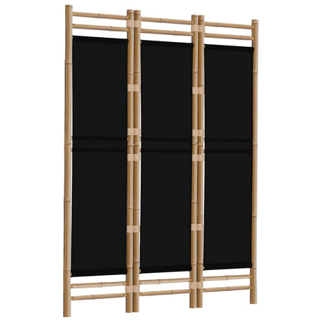 Vidaxl kamerscherm 3-panelen inklapbaar 120 cm bamboe en canvas