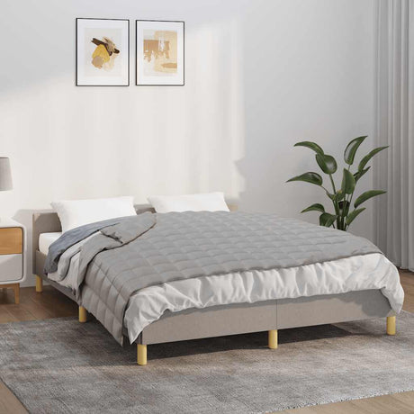 Vidaxx Gewichtsdecke 138x200 cm 6 kg Stoff grau