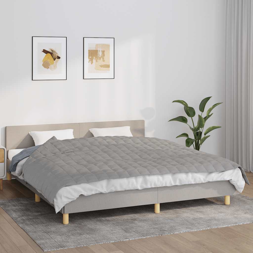 Vidaxx Gewichtsdecke 155x220 cm 11 kg Stoff grau
