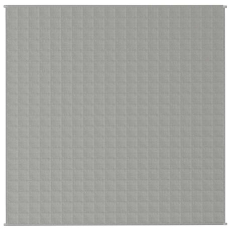 Vidaxx Gewichtsdecke 200x200 cm 9 kg Stoff grau