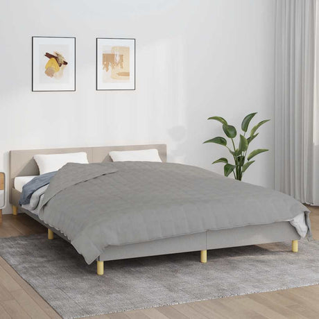 Vidaxx Gewichtsdecke 200x200 cm 9 kg Stoff grau
