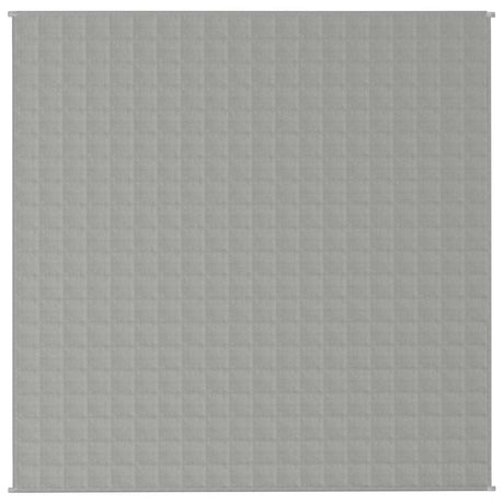 Vidaxx Gewichtsdecke 200x200 cm 13 kg Stoff grau