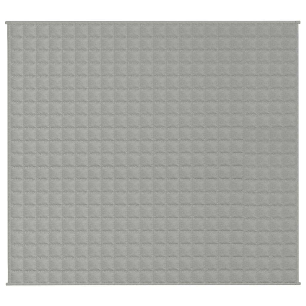 Vidaxx Gewichtsdecke 200x225 cm 9 kg Stoff grau