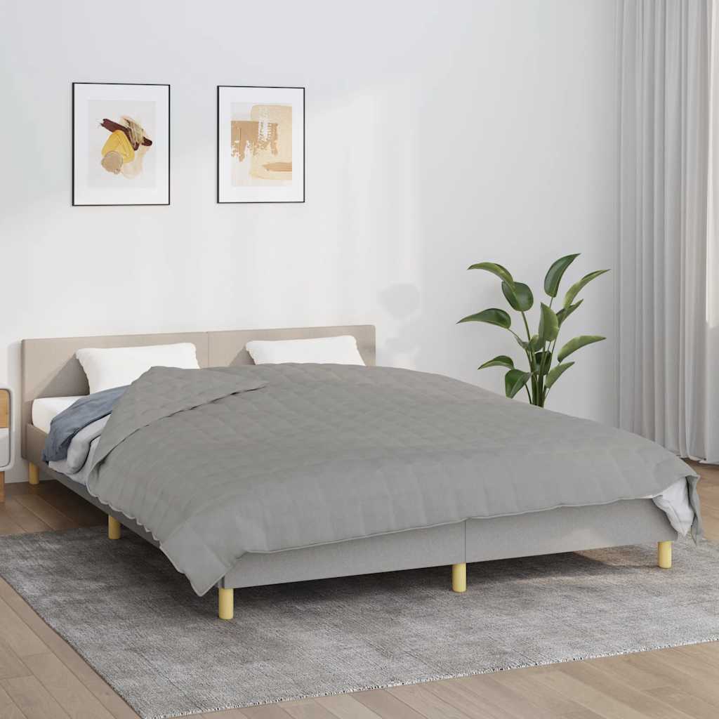 Vidaxx Gewichtsdecke 200x225 cm 9 kg Stoff grau