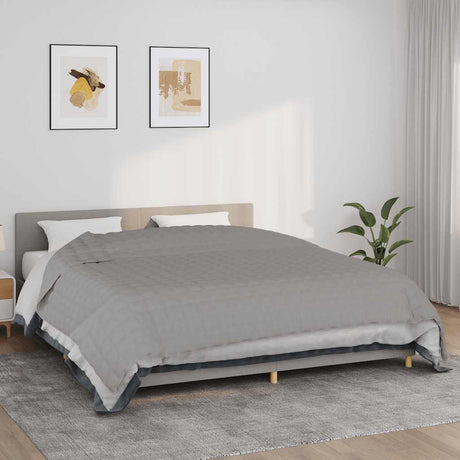 Vidaxx Gewichtsdecke 235x290 cm 11 kg Stoff grau