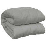 Vidaxx Gewichtsdecke 235x290 cm 15 kg Stoff grau