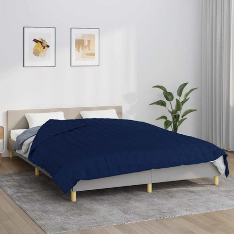 Vidaxx Gewichtsdecke 200x200 cm 9 kg Stoff blau