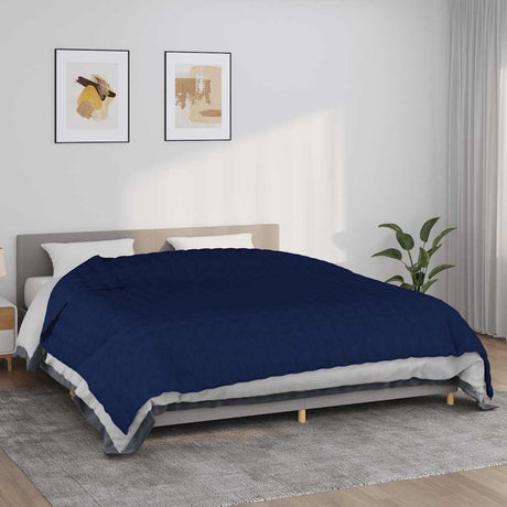 Vidaxx Gewichtsdecke 220x260 cm 11 kg Stoff blau