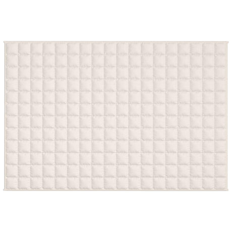 Vidaxx Gewichtsdecke 120x180 cm 5 kg Stoff hellcreme