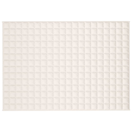Vidaxx Gewichtsdecke 138x200 cm 10 kg Stoff hellcreme