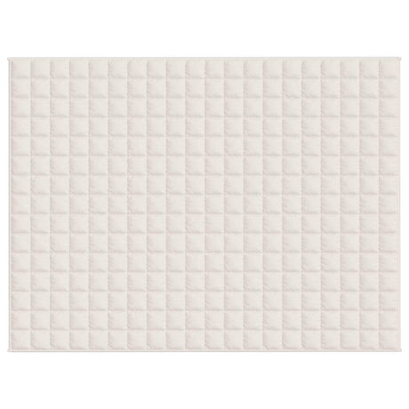 Vidaxx Gewichtsdecke 150x200 cm 7 kg Stoff hellcreme