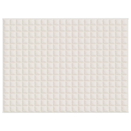 Vidaxx Gewichtsdecke 150x200 cm 11 kg Stoff hellcreme