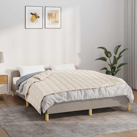 Vidaxx Gewichtsdecke 150x200 cm 11 kg Stoff hellcreme