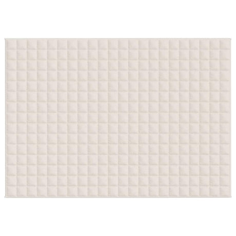 Vidaxx Gewichtsdecke 155x220 cm 7 kg Stoff hellcreme