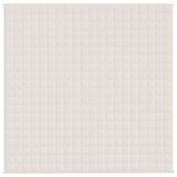 Vidaxx Gewichtsdecke 200x200 cm 9 kg Stoff hellcreme