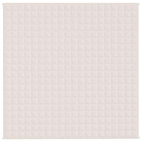Vidaxx Gewichtsdecke 200x200 cm 9 kg Stoff hellcreme