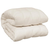 Vidaxx Gewichtsdecke 200x225 cm 9 kg Stoff hellcreme