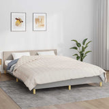Vidaxx Gewichtsdecke 200x225 cm 9 kg Stoff hellcreme