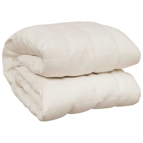 Vidaxx Gewichtsdecke 200x225 cm 13 kg Stoff hellcreme