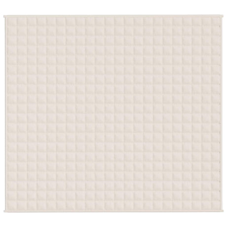 Vidaxx Gewichtsdecke 200x225 cm 13 kg Stoff hellcreme