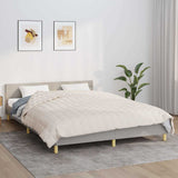 Vidaxx Gewichtsdecke 200x225 cm 13 kg Stoff hellcreme