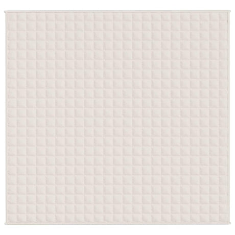Vidaxx Gewichtsdecke 220x235 cm 11 kg Stoff hellcreme