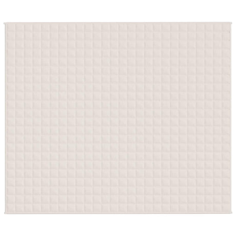 Vidaxx Gewichtsdecke 220x260 cm 15 kg Stoff hellcreme