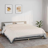 Vidaxx Gewichtsdecke 220x260 cm 15 kg Stoff hellcreme