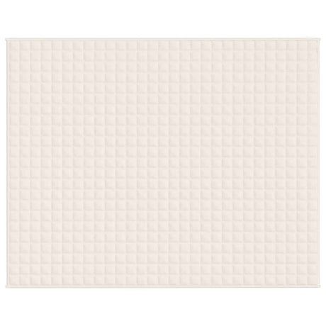 Vidaxx Gewichtsdecke 235x290 cm 11 kg Stoff hellcreme