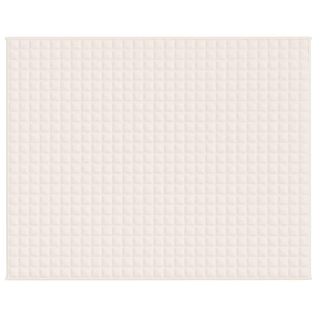 Vidaxx Gewichtsdecke 235x290 cm 15 kg Stoff hellcreme