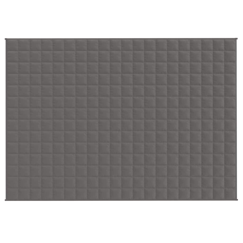 Vidaxx Gewichtsdecke 138x200 cm 6 kg Stoff grau