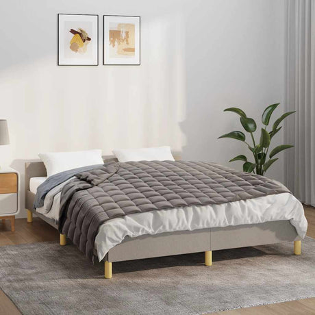 Vidaxx Gewichtsdecke 138x200 cm 6 kg Stoff grau