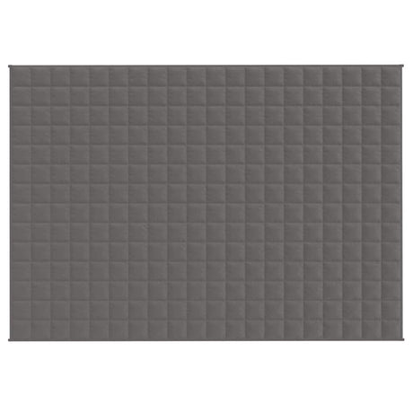 Vidaxx Gewichtsdecke 138x200 cm 10 kg Stoff grau