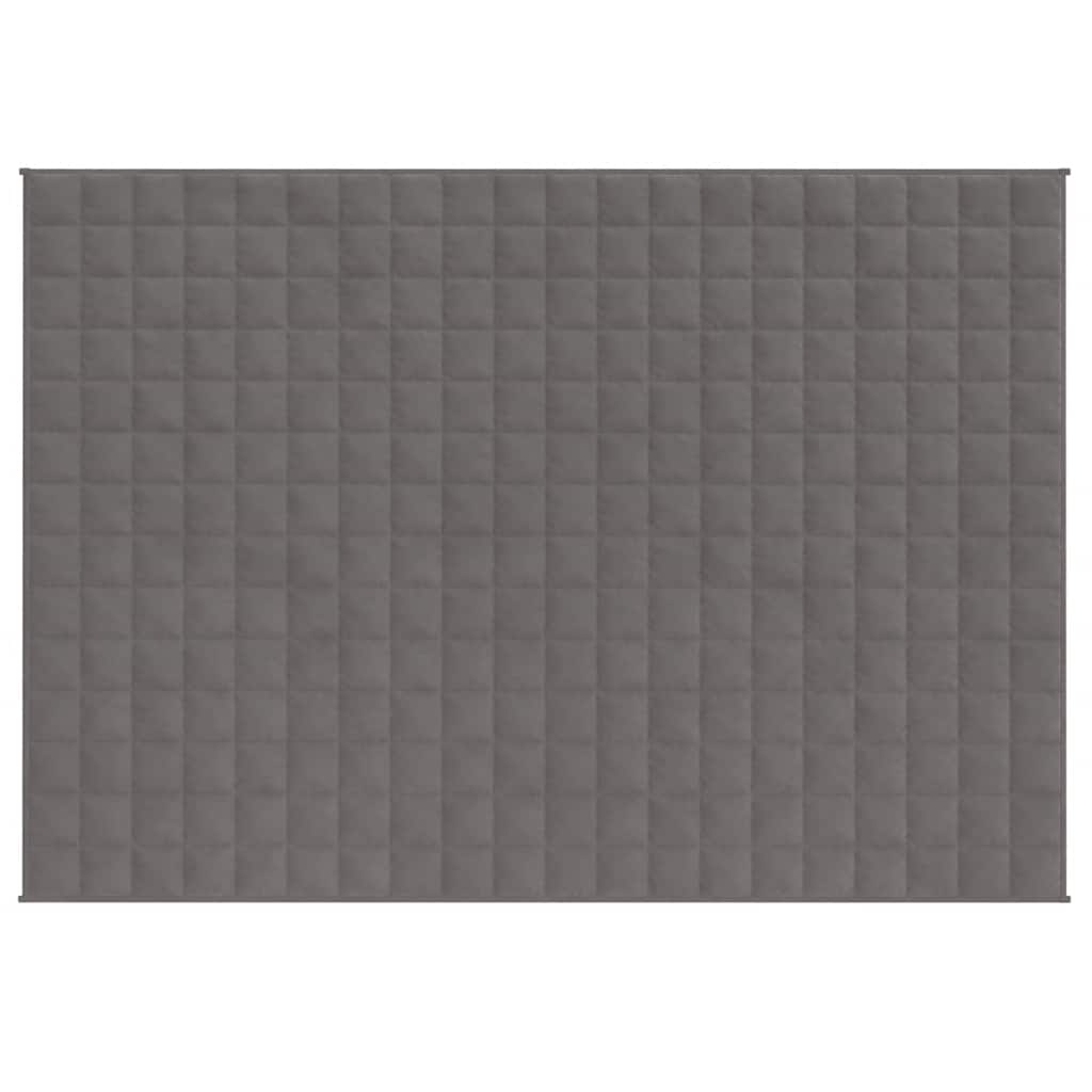Vidaxx Gewichtsdecke 150x200 cm 11 kg Stoff grau