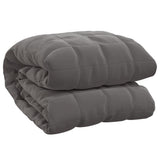 Vidaxx Gewichtsdecke 155x220 cm 7 kg Stoff grau