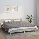 Vidaxx Gewichtsdecke 155x220 cm 7 kg Stoff grau