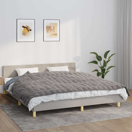 Vidaxx Gewichtsdecke 155x220 cm 7 kg Stoff grau