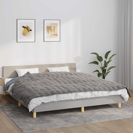 Vidaxx Gewichtsdecke 155x220 cm 11 kg Stoff grau
