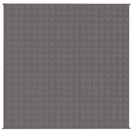 Vidaxx Gewichtsdecke 200x200 cm 9 kg Stoff grau