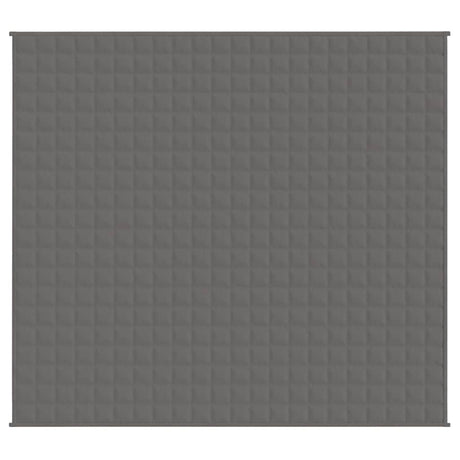 Vidaxx Gewichtsdecke 200x225 cm 9 kg Stoff grau