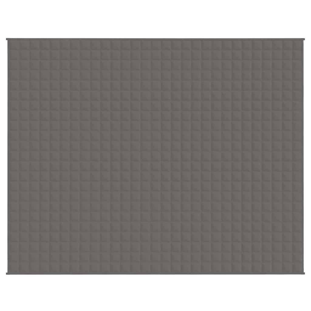 Vidaxx Gewichtsdecke 235x290 cm 15 kg Stoff grau