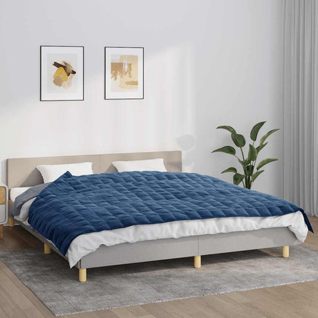 Vidaxx Gewichtsdecke 155x220 cm 7 kg Stoff blau