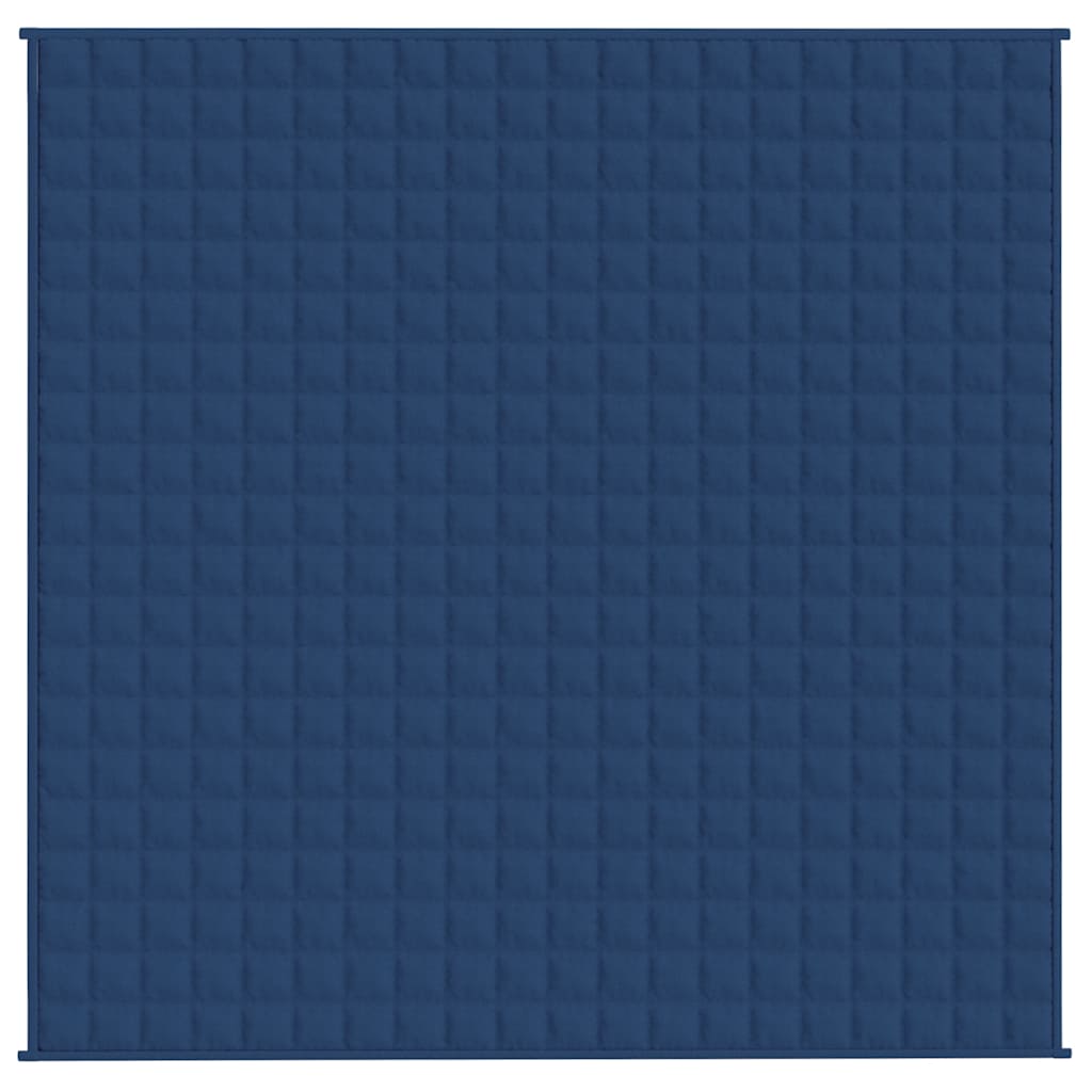 Vidaxx Gewichtsdecke 200x200 cm 9 kg Stoff blau